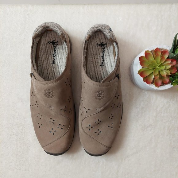 Timberland Smartwool Power Lounger Leather Loafer Tan - Women Size 9M - Picture 1 of 7